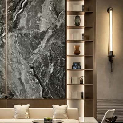 Flexible lead slate Natural Stone Veneer for Interior & Exterior Wall Cladding